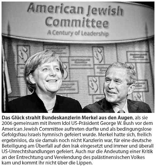 Merkel AIPAC Bronfman Jewish Committee